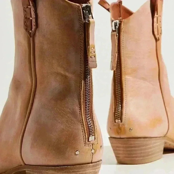 Free People We The Free Wesley Ankle Boots in Papaya Size 37.5/7.5 new - Picture 4 of 5